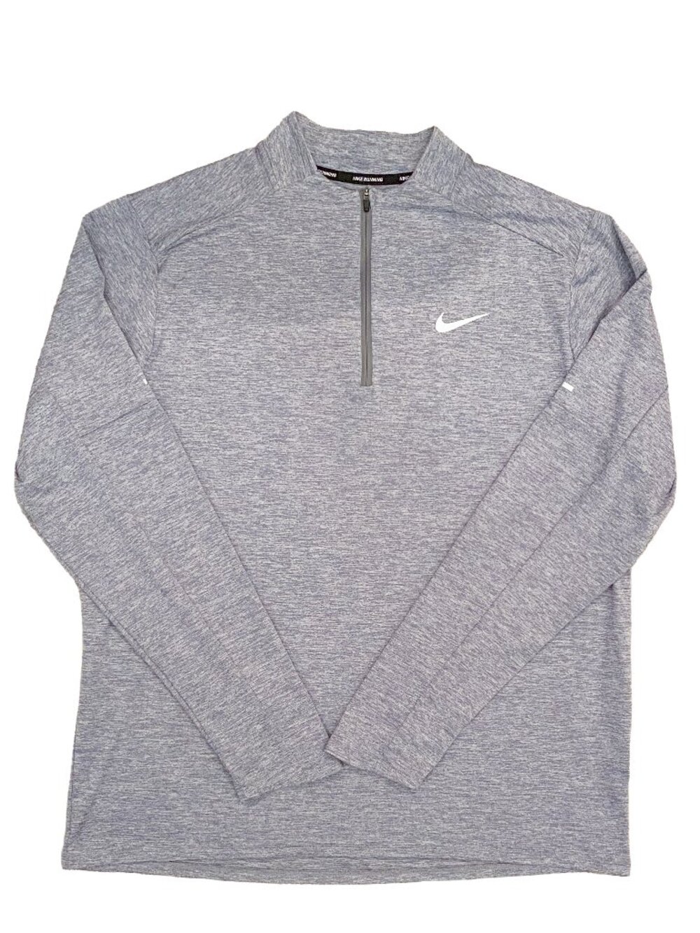 Nike Men's Dri-FIT Element 1/4 Zip Running Top Smoke Grey Heather Size XL DD4756
